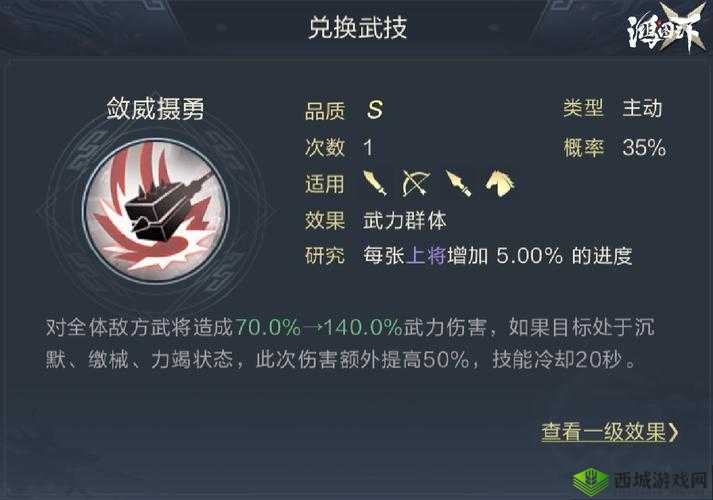 鸿图之下武力类技能全览:深度解析各类武力技能图谱