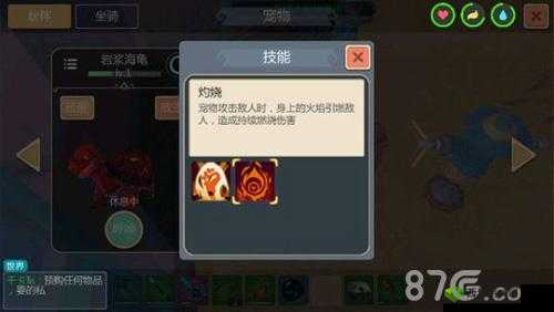 创造与魔法:火龟技能大揭秘,熔岩龟属性技能全览