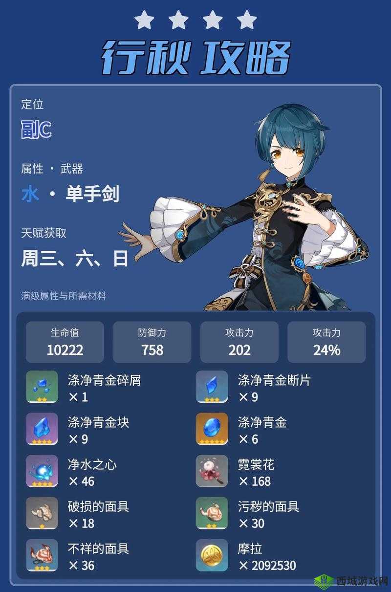 原神行秋,半辅半输出玩法深度攻略