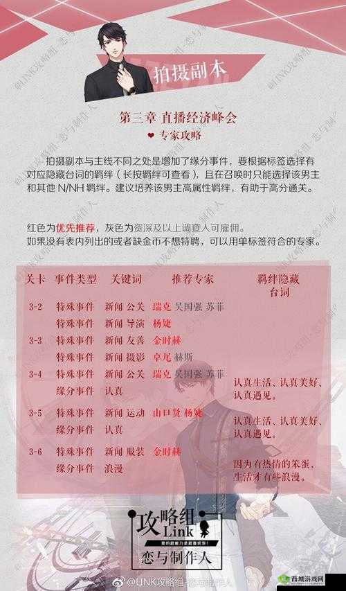 恋与制作人第3章怎么过？通关攻略详解