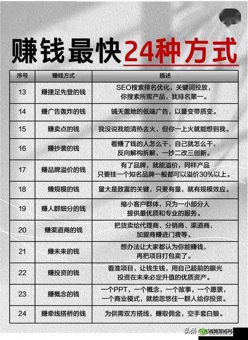 悠长假期赚钱攻略,多种途径快速赚钱技巧介绍及其演变史